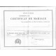 Certificado de matrimonio