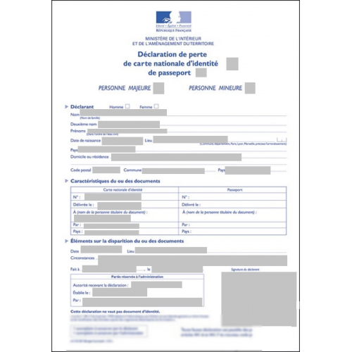 Document judiciaire ou de la police